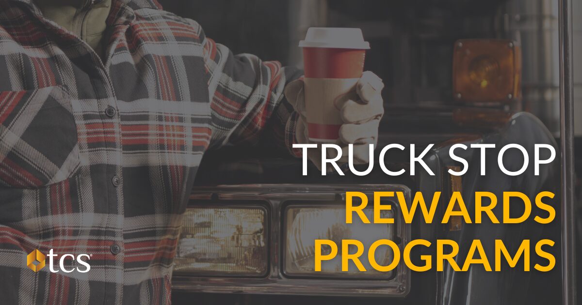 Programas de recompensas para paradas de camiones en la red de descuentos de tarjetas de combustible de TCS