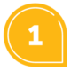 Vector icon number one.
